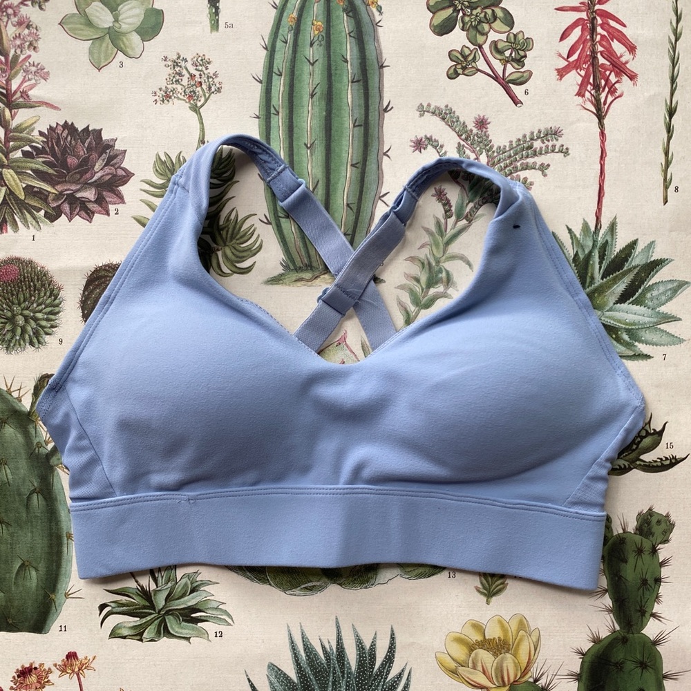 Adjustable baby blue Sports Bra